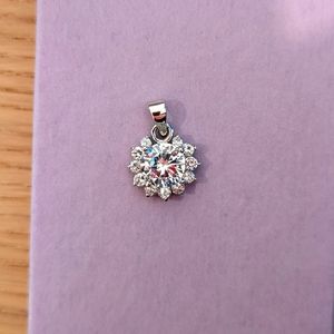 Sun CZ Pendant Faux Diamond
